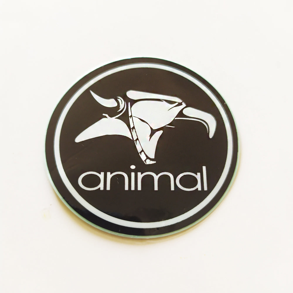 Animal Bikes BMX Sticker / Decal - 5 cm across approx - Black - SkateboardStickers.com