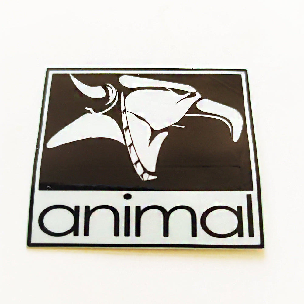 Animal Bikes BMX Sticker / Decal - 4.5 cm across approx - Black - SkateboardStickers.com