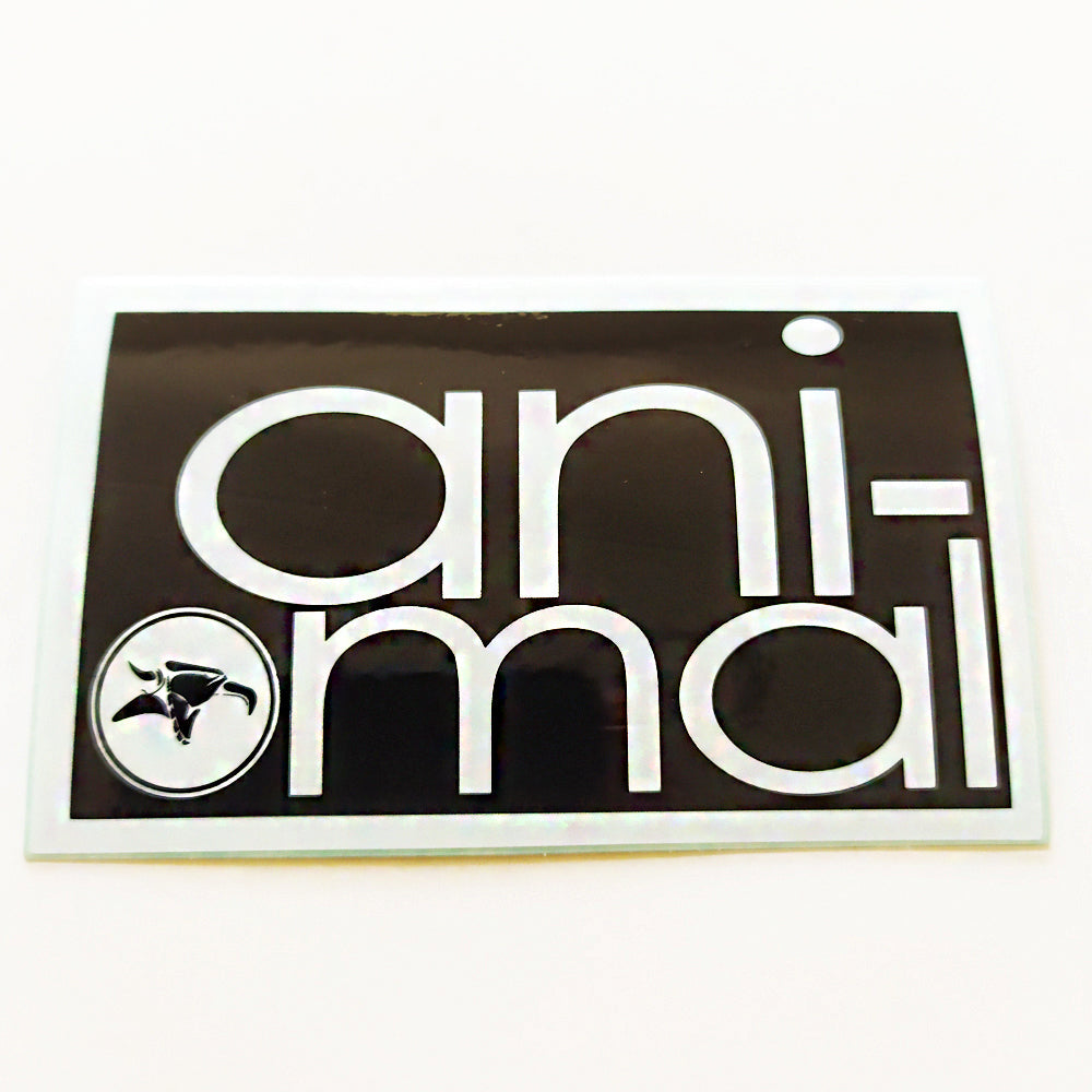 Animal Bikes BMX Sticker / Decal - 7.5 cm across approx - Black - SkateboardStickers.com