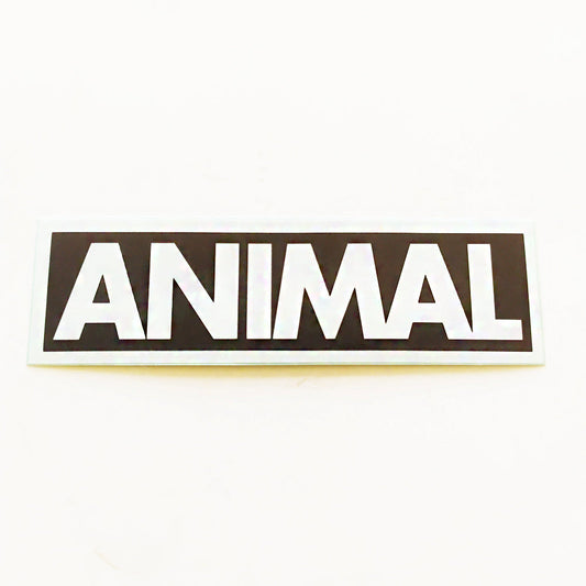 Animal Bikes BMX Sticker / Decal - 10.5 cm across approx - Black - SkateboardStickers.com