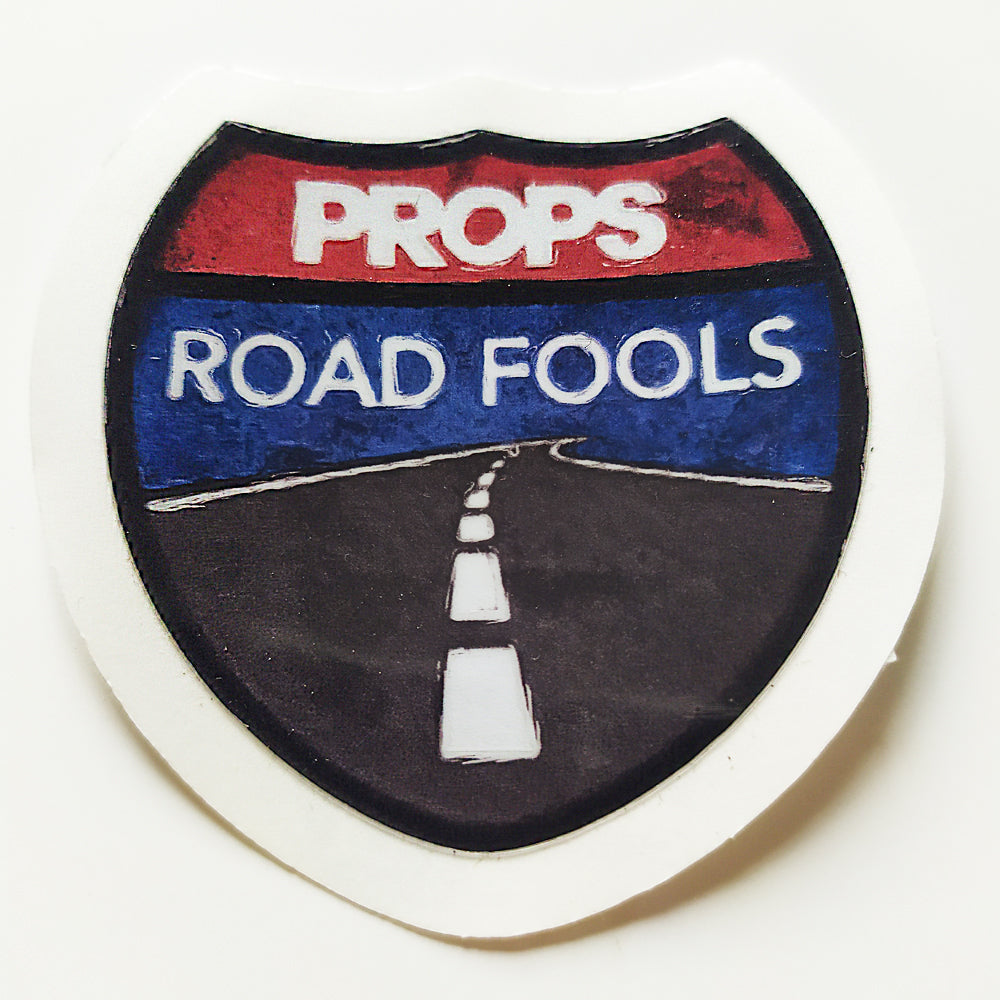 Props BMX Video Magazine Road Fools Sticker - SkateboardStickers.com